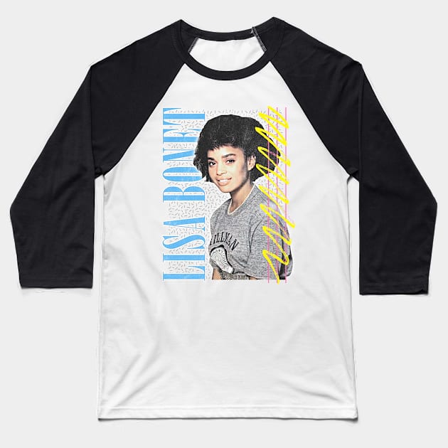 Lisa Bonet - 90s Style Fan Design Baseball T-Shirt by DankFutura